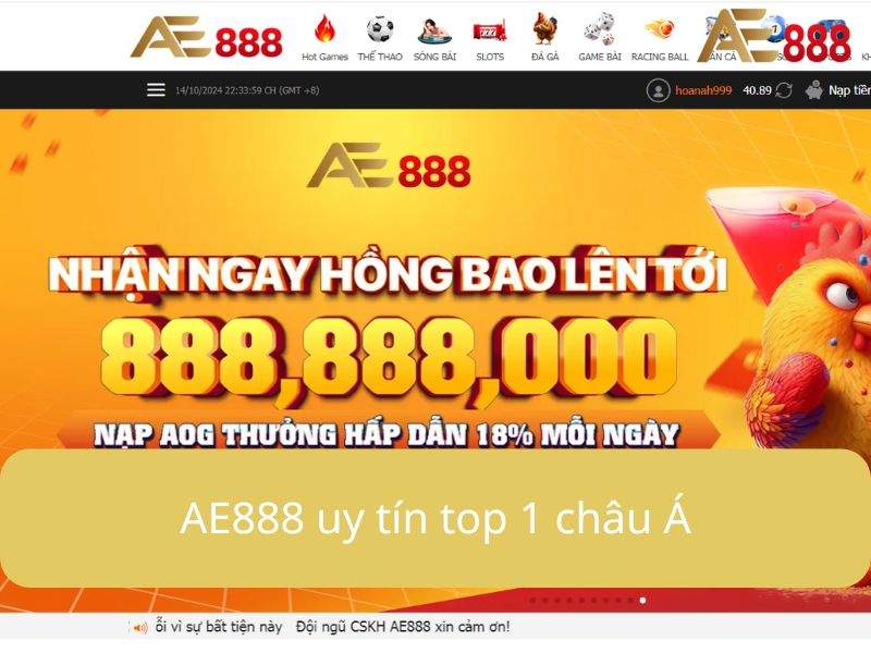 AE888 là nhà cái uy tín hàng đầu Việt Nam